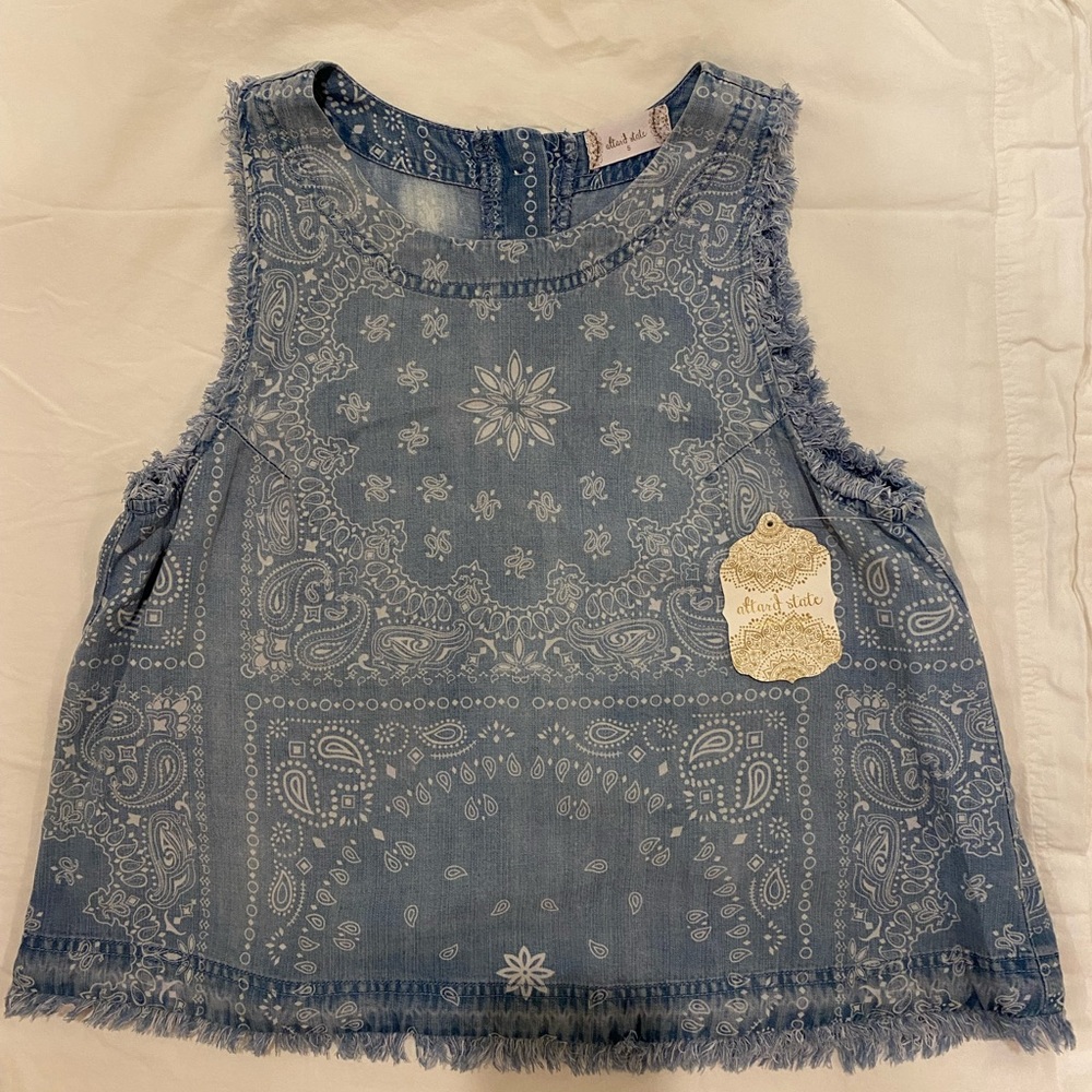 Altar’d State Bandana Denim Tank Top